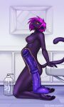  abdominal_bulge ahegao anal anal_penetration animal_dildo animal_sex_toy anthro bangs bathroom big_dildo blush bodily_fluids breasts digital_media_(artwork) dildo ear_piercing ear_ring eliana-asato equine_dildo felid feline female female_penetrated fur furniture genital_fluids hair hi_res huge_dildo hyper_dildo inside internal kneeling leaning leaning_on_object looking_pleasured lube lubed_dildo lubed_sex_toy mammal masturbation mirror nipples nude open_mouth pawpads paws penetration piercing pink_hair purple_body purple_dildo purple_fur purple_hair purple_pawpads purple_paws riding_dildo ring_piercing saliva sex sex_toy sex_toy_insertion short_hair side_view solo tail thin_tail tongue tongue_out veiny_dildo 