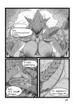  absurd_res astalos capcom comic dragon duo english_text female flying_wyvern hi_res male male/female monochrome monster_hunter rath_wyvern rathian swallow_the_dragon text 