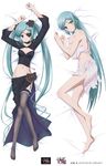  blue_hair blush eyepatch heterochromia lingerie long_hair midriff nahashi_lucia twintails underwear venus_versus_virus very_long_hair 