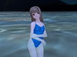 3d brown_hair illusion_homemate light red_eyes swimsuit tagme 