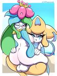  absurd_res anthro big_breasts breasts butt duo female generation_3_pokemon generation_5_pokemon hi_res huge_breasts jirachi legendary_pokemon lilligant male male/female nerd nintendo penetration pokemon pokemon_(species) shiny_pokemon xdragoncam 