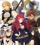  alpaca amber_(fire_emblem) armor ascot bare_shoulders black_cape black_choker black_collar black_hair black_vest blonde_hair breasts brown_hair cape choker collar collared_shirt crying_emoji dancer diamant_(fire_emblem) dragon_girl emoji facial_mark fire_emblem fire_emblem_engage frilled_shirt frills full_armor fur_collar fusion gloves highres holding holding_polearm holding_weapon jade_(fire_emblem) large_breasts leaf_(esabacoo) long_hair looking_at_viewer looking_to_the_side marni_(fire_emblem) mauvier_(fire_emblem) medium_hair multiple_boys multiple_girls polearm ponytail red_cape red_eyes red_hair roy_(fire_emblem) seadall_(fire_emblem) shirt short_hair shoulder_armor smile sommie_(fire_emblem) spear speech_bubble twitter_username vest veyle_(fire_emblem) weapon white_collar white_gloves white_hair yellow_eyes yunaka_(fire_emblem) 