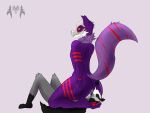  absurd_res anal butt canid canine canis duo facesitting feet fingers fur heart_tattoo hi_res horn male male/male mammal nude oral purple_body purple_fur rimming sex simple_background sitting_on_another tattoo thick_thighs wings wolf zariel_darkangel 