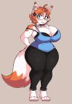  anthro barefoot big_breasts blue_eyes blush bottomwear bra breasts clothing denim denim_clothing domestic_cat ear_piercing eyewear feet felid feline felis female glasses hi_res huge_breasts jeans mammal markings milkscrew mole_(marking) pants piercing shirt thick_thighs topwear underwear verna_(milkscrew) wide_hips 