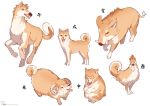  animal_focus bird boar chicken chimera chinese_zodiac dog horse monkey no_humans original rooster ryota_(ry_o_ta) sheep shiba_inu simple_background white_background 