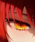  1girl 58_(opal_00_58) absurdres bangs chainsaw_man close-up crystal_eye highres looking_down makima_(chainsaw_man) ringed_eyes solo yellow_eyes 