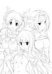  bad_id bad_pixiv_id breasts cape code_geass crossover flat_chest greyscale kallen_stadtfeld large_breasts long_hair louise_francoise_le_blanc_de_la_valliere lyrical_nanoha mahou_shoujo_lyrical_nanoha mahou_shoujo_lyrical_nanoha_a's mahou_shoujo_lyrical_nanoha_strikers monochrome multiple_girls nipples open_clothes open_shirt shirt short_hair sketch takamachi_nanoha tosh_(imonade_ryouchou) zero_no_tsukaima 