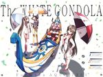  akira_ferrari alicia_florence amano_kozue aria athena_glory confetti gondola multiple_girls one-piece_swimsuit race_queen swimsuit umbrella 
