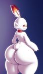  2019 ambiguous_gender anthro big_butt buckteeth butt huge_butt lagomorph mammal nintendo pok&eacute;mon pok&eacute;mon_(species) scorbunny solo sqoon teeth video_games 