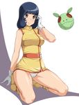  blue_eyes blue_hair fa_yuiry gloves gundam haro kneeling panties pantyshot short_hair solo underwear white_panties yokaze_japan zeta_gundam 