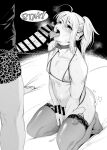  2boys ahoge animal_collar bar_censor blush bra censored collar collarbone crossdressing cupless_bra delta_9 erection eyelashes full_body greyscale head_back heavy_breathing highres kneeling large_areolae large_penis lingerie looking_up male_focus monochrome multiple_boys navel no_shoes open_mouth original otoko_no_ko out_of_frame penis ponytail puffy_nipples saliva sex_toy shadow shiny_skin sounding sounding_rod standing sweatdrop thighhighs tongue tongue_out underwear urethral_insertion veins veiny_penis vibrator vibrator_in_thighhighs yaoi 