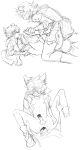  aak_(arknights) absurd_res anal anthro arknights asian_mythology big_dom_small_sub blush bodily_fluids canid canine canis censored clothed clothing cum domestic_cat domestic_dog dominant dou_hebao_er ear_piercing ear_ring east_asian_mythology felid feline felis foo_dog from_front_position genital_fluids hi_res horn hung_(arknights) hypergryph ineffective_censorship japanese_mythology komainu lying male male/male mammal missionary_position mythology nipples on_back partially_clothed piercing pupils ring_piercing sex size_difference sketch slit_pupils studio_montagne sweat yokai 