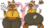  2023 anthro aries_(symbol) aries_(zodiac) barefoot bedroom_eyes belly belly_overhang big_belly big_breasts big_butt big_ears bottomwear bovid bovid_horn bovine bra breasts brown_body brown_fur butt caprine caprine_horn clothed clothing dialogue digital_media_(artwork) duo ear_piercing ear_ring emoji english_text equid eyebrows fat_rolls feet female fur gesture goat grey_hair hair half-closed_eyes hi_res hooves hopnscotchart horn huge_breasts huge_butt leggings legwear looking_at_another looking_at_partner looking_at_viewer love_handles lying male male/female mammal morbidly_obese multicolored_body multicolored_fur narrowed_eyes navel obese obese_anthro on_back on_lap open_mouth overweight overweight_anthro overweight_female personification piercing ram_horn ring_piercing seductive shirt simple_background sitting sitting_on_lap smile straddling strapless_bra strapless_clothing strapless_underwear tail tank_top text thick_thighs topwear underwear v_sign western_zodiac white_background wide_hips zodiac_sign zodiac_symbol 