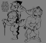  abs anthro biceps big_muscles clothed clothing duo female gettar82 lombax male mammal muscular muscular_female muscular_male one_eye_closed ratchet ratchet_and_clank rivet_(ratchet_and_clank) sony_corporation sony_interactive_entertainment tongue tongue_out topless vein veiny_muscles wink 
