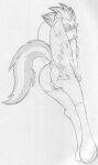  anatomically_correct anthro biped breasts butt cutie_mark equid equine eyewear female flying friendship_is_magic genitals graphite_(artwork) hasbro hooves horse mammal monochrome my_little_pony nude pegasus pencil_(artwork) pony pussy reddragonkan solo spitfire_(mlp) sunglasses traditional_media_(artwork) whistle wings wonderbolts_(mlp) 