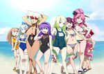  6+girls :d ;d age_difference america annotated aqua_eyes armpits arms_behind_head arms_up ass bangs bashin_dan battle_spirits battle_spirits:_shounen_gekiha_dan battle_spirits:_shounen_toppa_bashin beach bikini bikini_skirt blunt_bangs bow braid breasts brown_hair butt_crack cleavage clothes_writing cloud coke-bottle_glasses competition_swimsuit covered_nipples crossdressing crossed_legs crossover curvy dark_skin day drill_hair earrings everyone flat_chest from_behind front-tie_top frown gem glasses green_hair grey_eyes hair_bow hair_ornament hairband hand_on_hip hands_clasped head_tilt huge_breasts inogashira_masako jaga_note jewelry lens_flare lineup lipstick long_hair looking_at_viewer lowleg lowleg_bikini magisa makeup mask meganeko_(battle_spirits) micro_bikini momose_kajitsu multiple_girls name_tag navel number_eight one-piece_swimsuit one_eye_closed open_mouth otoko_no_ko otonashi_fumiko outdoors own_hands_together parted_bangs pink_eyes pink_hair ponytail purple_hair red_hair sandals sawaragi_kyouka scepter short_hair silver_hair sitting skirt sky smile spiked_hair standing suiren sunglasses swimsuit tankini thigh_strap tiptoes twin_braids twin_drills twintails underboob v very_long_hair viole_mai water watson_cross wide_hips yellow_eyes 