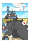  &lt;3 2023 absurd_res anthro anthro_on_anthro anus big_butt black_body black_fur blue_body blue_fur blush braixen butt comic duo erection female fur generation_4_pokemon generation_6_pokemon genitals handjob hi_res humanoid_genitalia humanoid_penis lucario male male/female nintendo nude penile penis pokemon pokemon_(species) pussy red_eyes sex tongue tongue_out white_body white_fur winick-lim yellow_body yellow_fur 