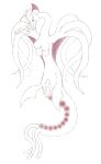  absurd_res breasts female genitals hi_res mammal monster multi_breast nude pussy simple_background solo tentacles tongue wings 