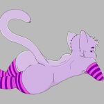  1:1 absurd_res anal andromorph anthro arm_warmers armwear butt clothing domestic_cat felid feline felis footwear hi_res hiro_(hirokitty) hirokitty intersex legwear male mammal presenting presenting_hindquarters socks solo stockings 