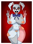  arms_above_head bedroom_eyes belly big_breasts blonde_pubic_hair bodily_fluids breasts buckteeth bunny_costume bunny_ears_(disambiguation) bunny_girl clothing cock_hungry costume eyelashes female female/female five_nights_at_freddy&#039;s five_nights_at_freddy&#039;s:_security_breach genital_fluids genitals gravity_breaker hairy_pussy humanoid lactating lagomorph leporid looking_at_viewer mammal midriff narrowed_eyes open_mouth pawpads peace_sign_(disambiguation) pussy pussy_juice rabbit rabbit_ears red_eyes scottgames seductive solo squinted_eyes steel_wool_studios suggestive suggestive_look teeth thick_thighs thighs tongue torn_clothing vanny_(fnaf) wanting_sex wide_hips 