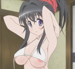  animated animated_gif bikini_top blush breast_grab breasts cleavage gif grabbing kanokon large_breasts minamoto_chizuru smile 