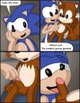  absurd_res anthro archie_comics canid canine duo eulipotyphlan fox genitals hedgehog hi_res licking male male/male mammal miles_prower omatic oral penile penis penis_lick sega sex sonic_the_hedgehog sonic_the_hedgehog_(archie) sonic_the_hedgehog_(comics) sonic_the_hedgehog_(series) tongue tongue_out whoreomatic young 