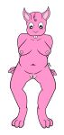  anthro breasts buckteeth female fur genitals hi_res jumpstart_games lendri_mujina meepit navel neopets nipples petpet_(neopets) pink_body pink_fur pussy sitting solo teeth 