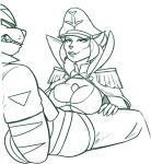  2023 anthro anthro_on_anthro armor arms_tied big_breasts biped bottomwear bottomwear_down bound bra breast_play breasts bulging_breasts cape clenched_teeth clothed clothed_anthro clothed_female clothing digital_drawing_(artwork) digital_media_(artwork) domestic_cat duo empty_eyes eyebrows felid feline felis female fingers fur genitals glans hair hand_behind_back hand_on_another&#039;s_leg hand_on_another&#039;s_thigh hand_on_leg hand_on_thigh hanna-barbera hat headgear headwear helmet hi_res humanoid_hands leaning leaning_back lips looking_at_another looking_at_partner male male/female mammal monochrome pants pants_down partially_clothed partially_clothed_anthro partially_clothed_male penis prick_ears print_clothing print_hat print_headgear print_headwear print_topwear questionable_consent redout sex sharp_teeth short_hair shoulder_pads sitting smile smiling_at_partner snout striped_arms striped_body striped_fur stripes swat_kats t-bone_(swat_kats) teeth thick_arms thin_eyebrows three-quarter_view titfuck topwear turmoil_(swat_kats) underwear whiskers 