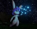  animated anthro arthropod beetle blender_(software) censored charlotte_(happypancakes34) curious elateroid female firefly grass hair happypancakes34 insect lagomorph leporid light mammal moon moonlight mosaic_censorship night pink_body plant purple_eyes purple_hair rabbit smile solo 