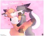  &lt;3 absurd_res anthro bell canid canine collar duo female fox genitals hand_on_face hi_res holidays internal iradeon kissing love male male/female mammal nia_(senz) penis sean_(senz) senz sex sitting standing text thrusting valentine&#039;s_day 
