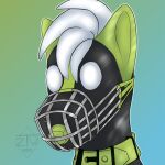  anthro asphyxiation blind breath_play doll hi_res icon latex male muzzle_(object) muzzled portrait sketch solo submissive zhekathewolf ztw2023 ztwart 