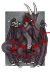  absurd_res adult aseysh captured claws dragon feral fluffy furry genitals hi_res horn invalid_tag nsfw nude pawpads paws penis red rope scalie slit solo western_dragon zulikath 