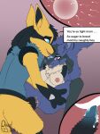  3:4 alpha_lucario anthro artomis bodily_fluids breasts cum cum_inside dialogue duo english_text female female_penetrated generation_4_pokemon genital_fluids genitals hi_res impregnation internal internal_vaginal knot lucario male male/female male_penetrating male_penetrating_female mother_(lore) mother_and_child_(lore) mother_and_son_(lore) nintendo nipples parent_(lore) parent_and_child_(lore) parent_and_son_(lore) pearl123_art penetration penile penile_penetration penis penis_in_pussy pokemon pokemon_(species) pussy sex simple_background son_(lore) text vaginal vaginal_penetration 