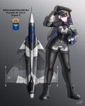  absurdres alina_svard_kovalenko_(laotianaviator) heterochromia highres military military_uniform multicolored_hair pantyhose saab_gripen swedish_flag uniform zero_(73ro) 