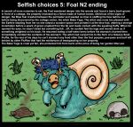  ambiguous_gender blue_body blue_fur blue_hair body_horror bone english_text feces feces_pile feral fluffy_pony fluffy_pony_(species) fur gastropod grass hair hi_res infraredturbine mammal mollusk plant skull snail solo text 