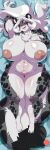  2023 4_toes anthro areola barely_visible_genitalia barely_visible_pussy big_breasts black_body black_fur black_tail blue_eyes blush breasts chalo curvy_figure dakimakura_design eyebrow_through_hair eyebrows feet felid female fur genitals grey_body grey_fur grey_tail hair hand_behind_head hand_on_own_breast hi_res huge_breasts las_lindas long_hair lying mammal multicolored_body multicolored_fur multicolored_tail navel nipples nude on_back open_mouth pantherine patreon pink_areola pink_nipples pussy slightly_chubby snow_leopard solo tail teeth text thick_thighs tila_sunrise toes tongue translucent translucent_hair url voluptuous webcomic webcomic_character white_body white_fur white_hair white_tail wide_hips yellow_sclera 