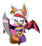  2017 anthro bandanna bare_shoulders bat breasts cleavage clothed clothing cosplay crossover crossover_cosplay ear_piercing ear_ring eyeshadow female fingers fur holding_object holding_sword holding_weapon jamoart kerchief makeup mammal melee_weapon piercing ring_piercing risky_boots rouge_the_bat sega shantae_(series) solo sonic_the_hedgehog_(series) sword tan_body tan_skin wayforward weapon white_body white_fur wings 