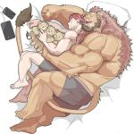  anthro beard big_dom_small_sub big_muscles blush brown_mane chan_kiti_chan_(artist) clothed clothing cuddling dominant dominant_anthro dominant_male embrace eyes_closed facial_hair family father_(lore) father_and_child_(lore) father_and_son_(lore) felid fur grin group hair hi_res hug human human_on_anthro interspecies larger_anthro larger_male lion male male/male mammal mane muscular muscular_anthro muscular_male nude pantherine parent_(lore) parent_and_child_(lore) parent_and_son_(lore) red_hair romantic romantic_couple sibling_(lore) size_difference sleeping smaller_human smaller_male smile son_(lore) spooning submissive submissive_human submissive_male triplets_(lore) underwear underwear_only yellow_body yellow_fur 