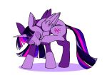  behaving_like_a_cat equid equine female feral friendship_is_magic hasbro horn mammal my_little_pony simple_background solo stacy_165cut twilight_sparkle_(mlp) white_background winged_unicorn wings 