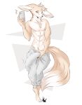  abs absurd_res anthro athletic athletic_anthro athletic_male bedroom_eyes canid canine cellphone cheek_tuft chest_tuft clothed clothing dullvivid ears_down erection erection_under_clothing facial_tuft fennec fox fur genital_outline half-closed_eyes hi_res male mammal multicolored_body multicolored_fur muscle_tone narrowed_eyes neck_tuft pecs phone pivoted_ears seductive selfie shirtless shirtless_anthro shirtless_male simple_background smartphone smile solo sweatpants tan_body tan_fur tiptoes tuft two_tone_body two_tone_fur white_background white_body white_fur 