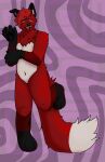  ambiguous_gender anthro black_body black_ears black_fur black_nose black_paws canid canine digital_media_(artwork) floppy_ears fluffy fluffy_tail fox fur gesture hair hi_res inner_ear_fluff jesam_(jesam) lakeperch mammal multicolored_body multicolored_fur nonbinary_(lore) nude purple_eyes raised_leg red_body red_fox red_fur red_hair solo tail treble_clef tuft waving white_body white_fur white_inner_ear_fluff 