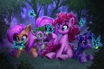  arthropod beetle butterfly dragon earth_pony elateroid equid equine female firefly fluttershy_(mlp) forest friendship_is_magic grass harwick hasbro hi_res horn horse hybrid insect insect_wings lepidopteran lepidopteran_wings male mammal mantis my_little_pony pinkie_pie_(mlp) plant pony purple_body purple_scales scales spike_(mlp) tree twilight_sparkle_(mlp) unicorn wings 