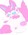  4:5 4_toes absurd_res anal anal_penetration anthro balls blush bodily_fluids butt canid canine cum cum_inside digital_media_(artwork) duo eevee eeveelution erection feet fur generation_1_pokemon generation_6_pokemon genital_fluids genitals hi_res humanoid_genitalia humanoid_penis male male/male male_penetrated male_penetrating male_penetrating_male mammal nintendo nintendo_switch nude open_mouth pawpads paws penetration penis pillow pink_body pink_fur pokemon pokemon_(species) sex simple_background solo sylveon tail toes white_body white_fur winteriris42 