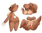  animate_inanimate anthro bear big_breasts black_sclera breasts brown_body butt claws countershade_torso countershading female fluffolio genitals hi_res living_plushie looking_back lying mammal multiple_poses on_back on_front on_knee plushie pose presenting presenting_breasts presenting_hindquarters presenting_pussy pupils pussy rear_view short_stack solo spread_legs spread_pussy spreading standing tail tail_tuft teddy_bear teddy_bear_(species) thick_thighs tuft white_pupils wide_hips zipper 