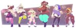  absurd_res altnsfw animal_humanoid big_breasts big_penis boots breasts brown_body brown_skin bulge callie_(splatoon) cephalopod cephalopod_humanoid cleavage clothed clothing cock_sock crop_top crossgender dress female fingerless_gloves footwear frye_(splatoon) ftg_crossgender fti_crossgender genitals gloves group gynomorph handwear hi_res huge_breasts huge_penis humanoid humanoid_pointy_ears intersex legwear looking_at_viewer marie_(splatoon) marina_(splatoon) marine marine_humanoid markings mole_(marking) mollusk mollusk_humanoid narrowed_eyes nintendo nipple_tape not_furry octarian octoling one_eye_closed open_mouth pasties pearl_(splatoon) penis penis_clothing pseudo_hair shirt shiver_(splatoon) shoes socks splatoon tape thigh_highs thong topwear underwear white_body white_skin 