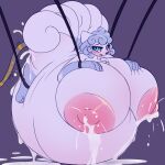  alolan_form alolan_vulpix ambiguous_gender anthro areola bdsm belly big_belly big_breasts big_butt blue_body blue_eyes blue_fur blue_hair blush blush_lines bodily_fluids bondage bound breast_expansion breasts butt cum cum_inflation expansion female fur genital_fluids hair hi_res hose_inflation huge_breasts huge_butt hyper hyper_belly hyper_breasts immobile inflation lactating mazzlerazz milk multi_tail nintendo nipples nude open_mouth pokemon pokemon_(species) regional_form_(pokemon) restrained solo tail thalia_(niveusaurum) tongue tongue_out white_body white_fur 