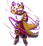  2017 3_tails absurd_res alpha_channel anthro biped black_nose canid canine chest_tuft clothed clothing dipstick_tail dragon_ball dragon_ball_super ear_piercing fox front_view full-length_portrait fur hi_res liquiir looking_at_viewer male mammal markings multi_tail multicolored_body multicolored_fur nin10doug piercing portrait signature simple_background solo tail tail_markings topless transparent_background tuft two_tone_body two_tone_fur white_body white_fur yellow_body yellow_fur yellow_sclera 