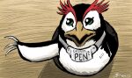  avian bird box character_name container dreamworks green_eyes madagascar_(series) male meme neon_genesis_evangelion parody pen_pen_(evangelion) penguin solo wooden_box 