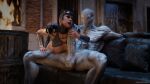  26regionsfm balls breasts catwoman duo female genitals ghost hi_res human humanoid male male/female mammal muscular penis spirit vein veiny_muscles veiny_penis walrider_(outlast) white_body 