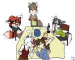  alcohol alpha_channel anthro apron arctic_fox arctica_(vixen_logic) beverage black_bottomwear black_clothing black_pants blue_bottomwear blue_clothing blue_eyes blue_hoodie blue_pants blue_topwear bottomwear braided_hair breasts brown_body brown_fur brown_hair brown_markings canid canine chair cheek_tuft chest_tuft cleavage clothed clothing colored container cup dessert digital_media_(artwork) dipstick_ears dipstick_tail drinking_glass ear_piercing ear_ring eyewear facial_tuft female fennec ferra_(vixen_logic) flat_colors food fox foxboy83 fur furniture glass glass_container glass_cup glasses gloves_(marking) green_clothing green_shirt green_topwear grey_body grey_bottomwear grey_clothing grey_fur grey_hair grey_pants group hair hi_res highlights_(coloring) holidays hoodie mammal marble_(vixen_logic) marble_fox markings multicolored_ears pants pendant pie piercing plate purple_clothing purple_shirt purple_topwear red_(vixen_logic) red_body red_clothing red_fox red_fur red_hair red_highlights red_shirt red_tank_top red_topwear ring_piercing round_glasses shirt simple_background sitting standing table tail tail_markings tan_body tan_fur tank_top thanksgiving tibetan_sand_fox tied_hair tootaloo topwear transparent_background tuft vixen_logic white_body white_fur white_hair wine wine_glass zerda_(vixen_logic) 